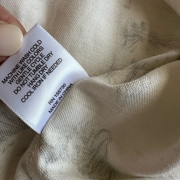 Jane + Delancey Horse Linen Button Down Shirt Women’s Sz Large Boho - Picture 5 of 6